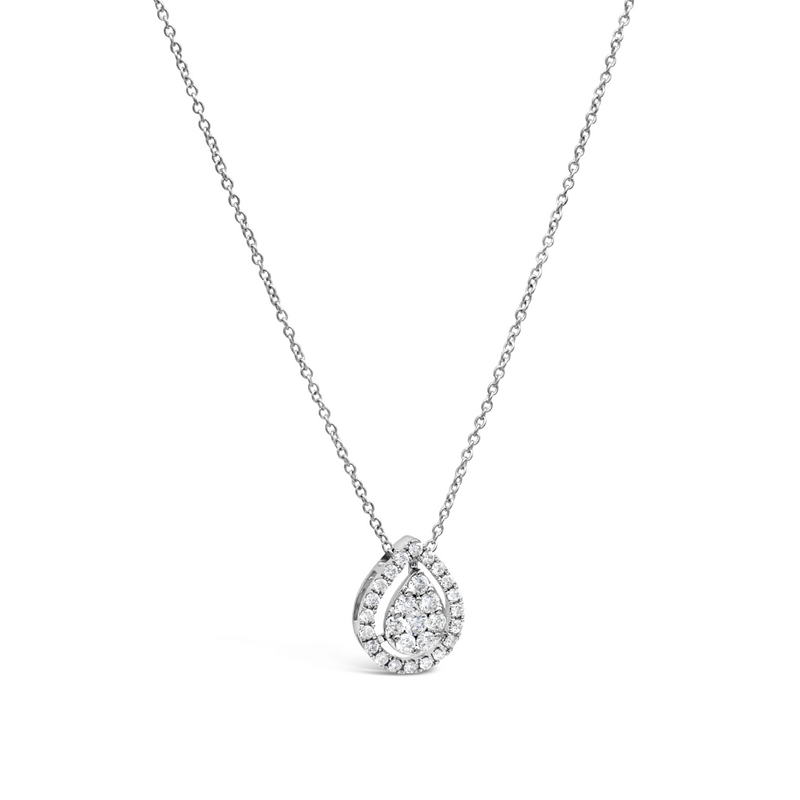 DOUBLE PEAR SHAPED DIAMOND NECKLACE