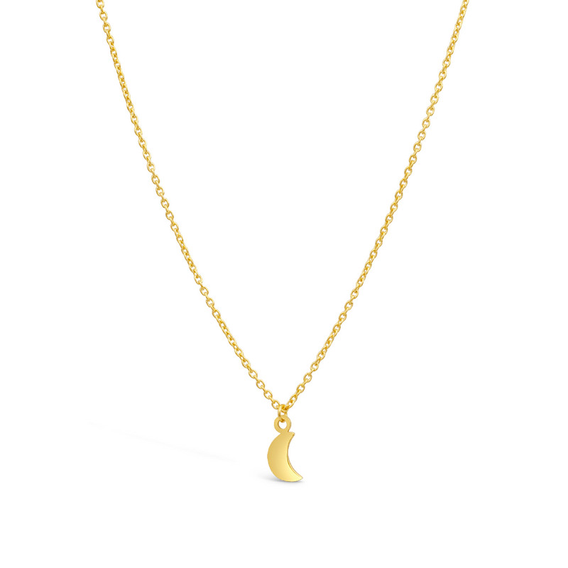 CLASSIC MOON GOLD NECKLACE