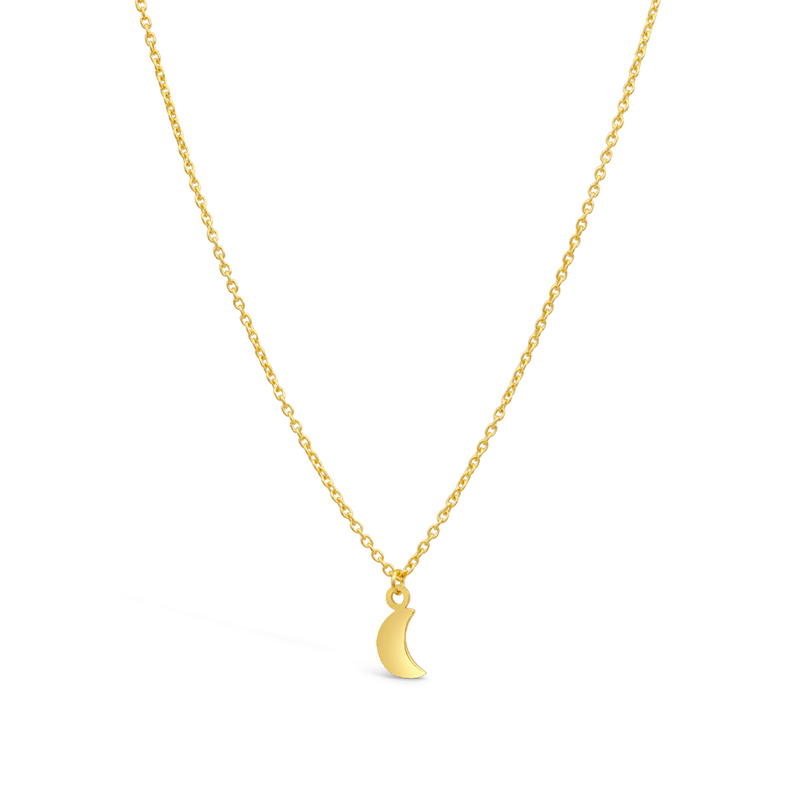 CLASSIC LITTLE MOON GOLD NECKLACE