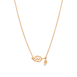 DOUBLE LEAF GOLD NECKLACE