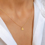 PIXEL HEART GOLD NECKLACE
