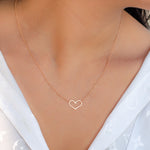 OPEN HEART GOLD NECKLACE