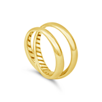 JOINED CIRCLES GOLD RING