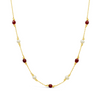 SEPARATED PEARLS GOLD NECKLACE