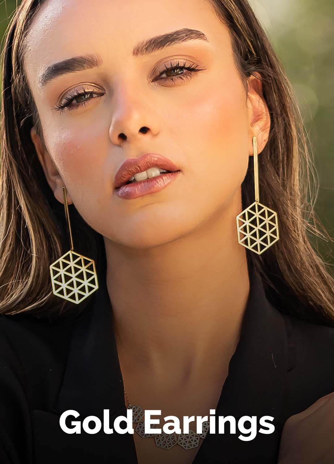 Gold earrings model online