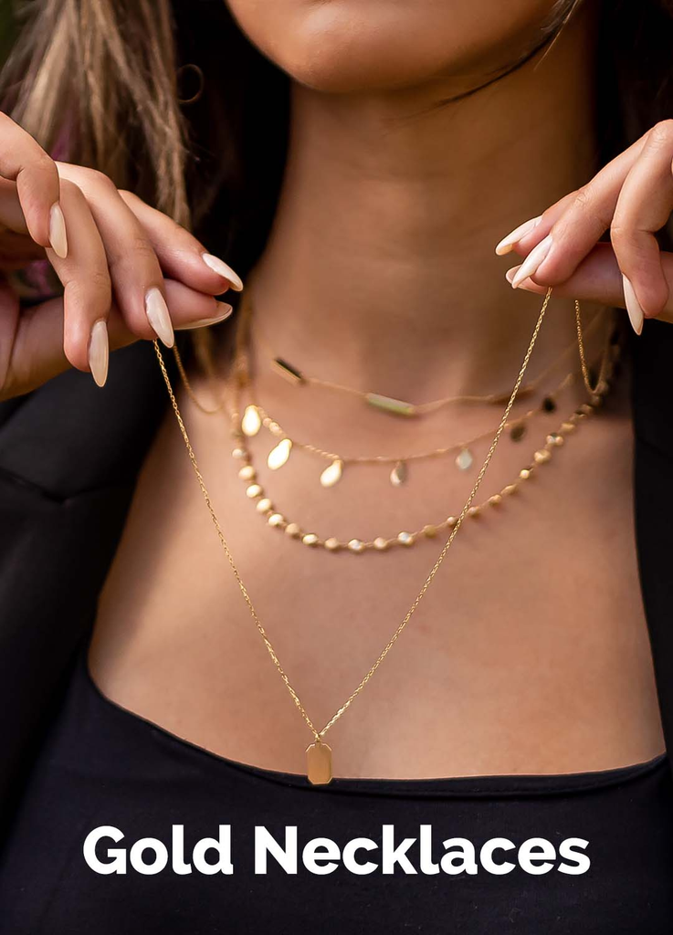 gold necklaces