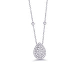 PEAR CLUSTER DIAMOND NECKLACE