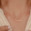 LINE OF CIRCLE DIAMOND NECKLACE