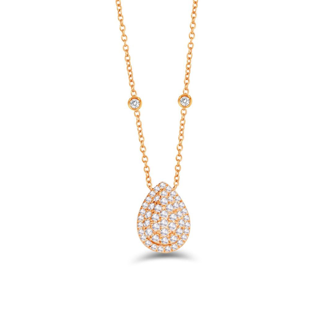 PEAR CLUSTER DIAMOND NECKLACE