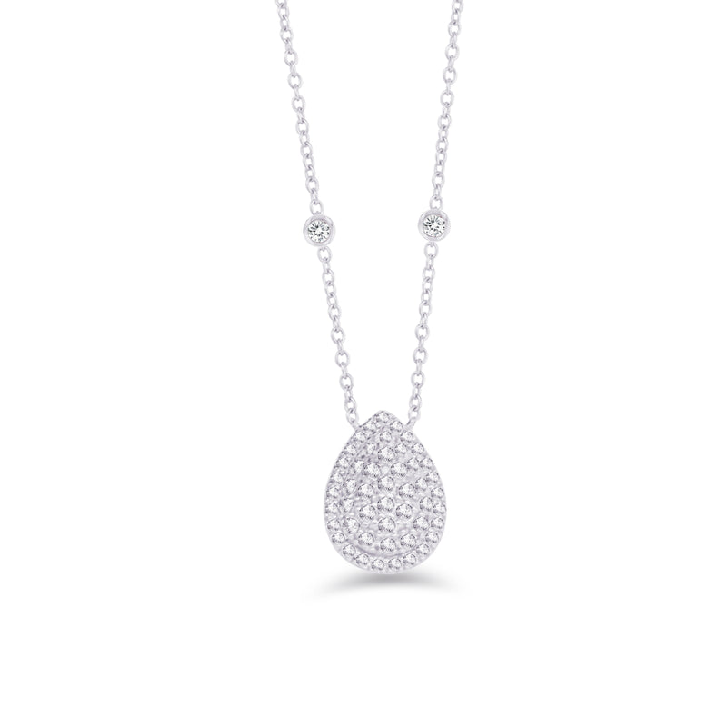 PEAR CLUSTER DIAMOND NECKLACE