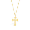 UNIQUE STYLE CROSS GOLD NECKLACE
