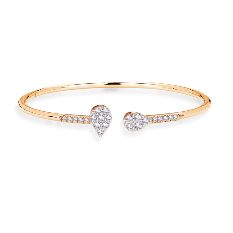 DUO PEAR OPEN DIAMOND BRACELET