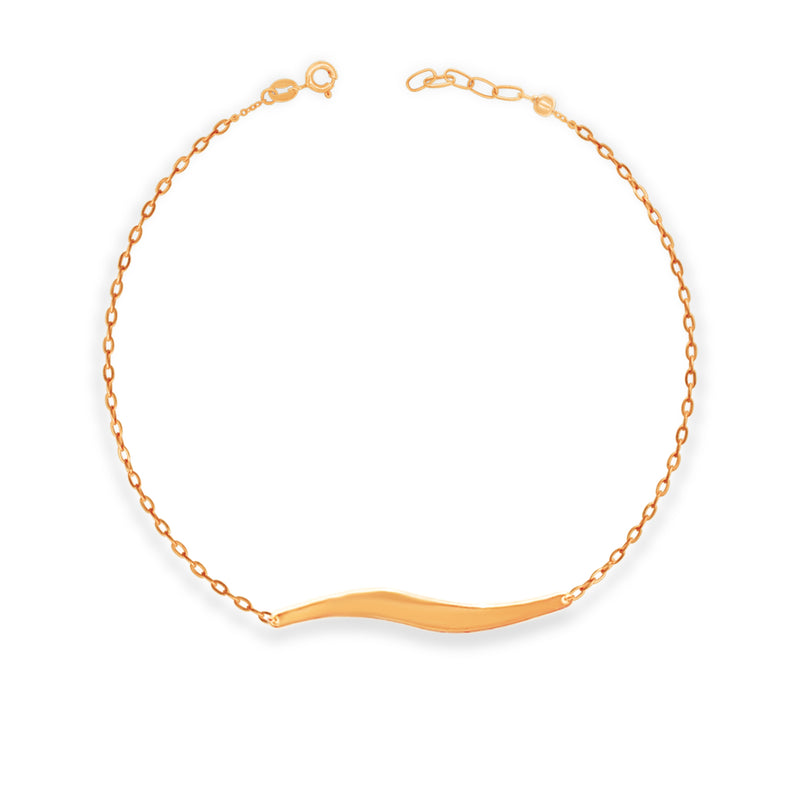 LITTLE WAVED GOLD BRACELET
