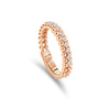 BRIGHT BAND OF BEADS DIAMOND RING