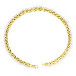 FANCY BRAIDED LINK GOLD CHAIN