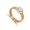 BRAIDED BAND DIAMOND RING