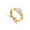 BRAIDED BAND DIAMOND RING