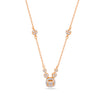 BAGUETTE DROP ROSE DIAMOND NECKLACE