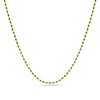 COLOURED BEADED GOLD CHAIN