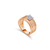 ROSE MULTIPLE LINES DIAMOND RING