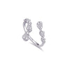 ATTACHED LOOPED PEARS DIAMOND RING