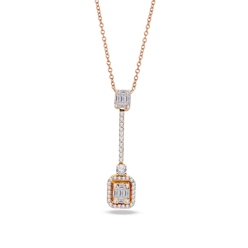 RADIANCE ROSE BAGUETTE DIAMOND NECKLACE