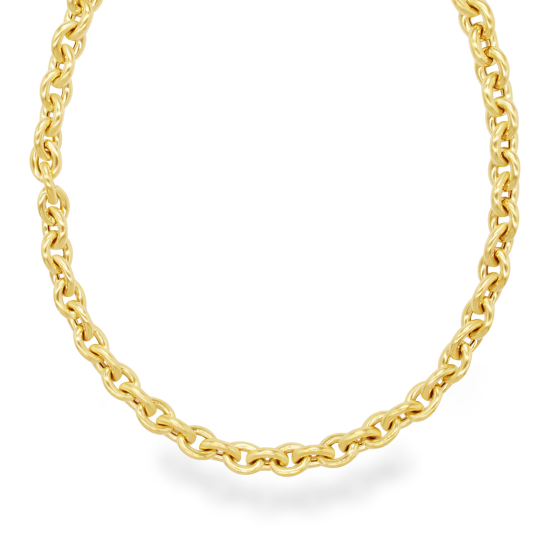 24k Gold Rope Chain Women's Gold Chain Only Necklaces 18kt