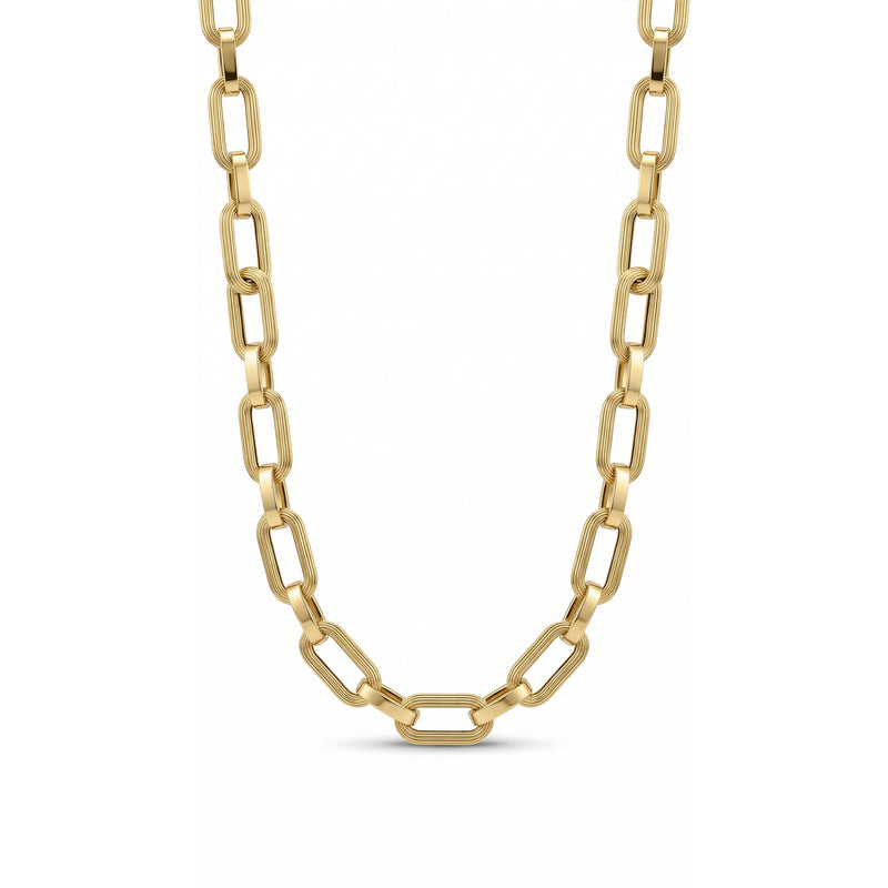 DUAL TEXTURE GOLD CHAIN