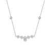 CLASSIC PEAR BAR DIAMOND NECKLACE