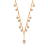 DANGLING ROUND STONES DIAMOND NECKLACE