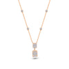 DUO-RECTANGLE DIAMOND NECKLACE