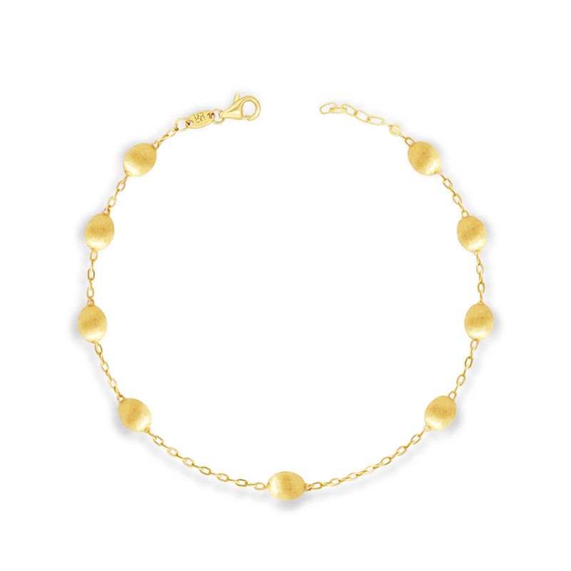SEPARATE MATTE BEADED BALLON GOLD BRACELET II