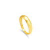 CURVED RHOMBUS BAND GOLD RING