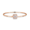 LOCKED SQUARE BANGLE DIAMOND BRACELET