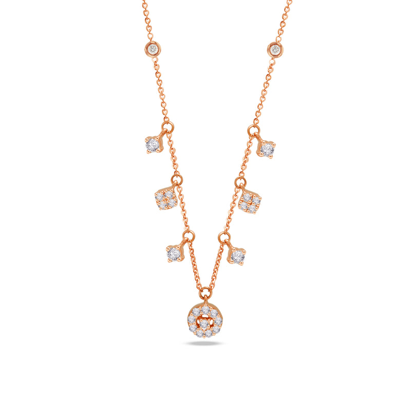 ROUND ROSE DIAMOND NECKLACE