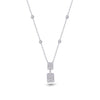 DUO-RECTANGLE DIAMOND NECKLACE