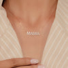 STUNNING "MAMA" DIAMOND NECKLACE