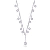 DANGLING ROUND STONES DIAMOND NECKLACE