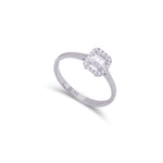 BAGUETTE STONED RADIANT DIAMOND RING