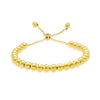 BEADED POLO CLASP GOLD BRACELET