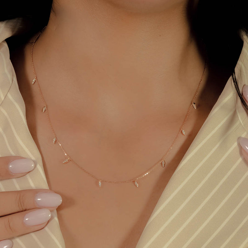 DELICATE DRIP DIAMOND NECKLACE