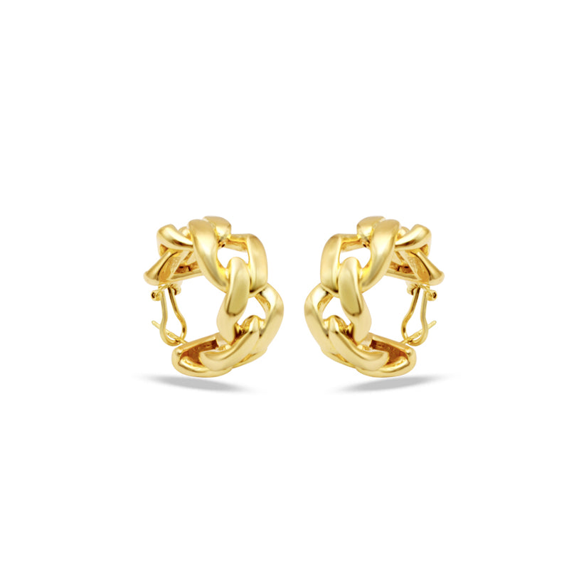 GOURMET LINKS ENGLISH LOCK GOLD EARRING