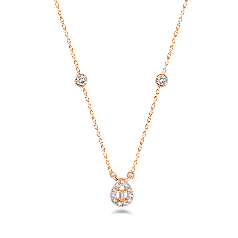 CLASSIC DROP DIAMOND NECKLACE