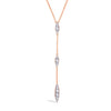 CLASSIC ROSE Y-SHAPE DIAMOND NECKLACE