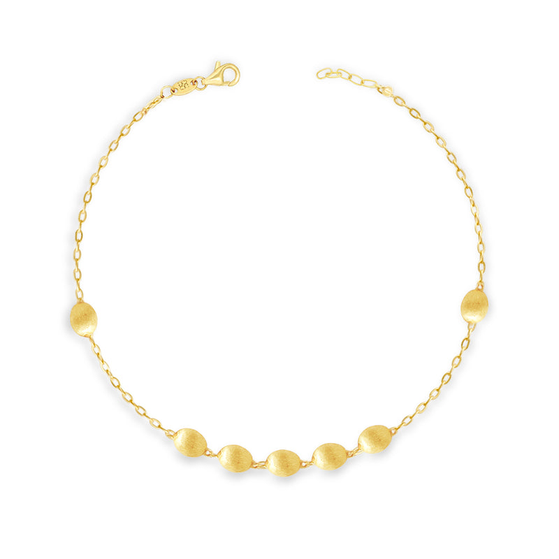 MATTE BEADED BALLON GOLD BRACELET III