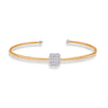 CUBIC STONED BANGLE DIAMOND BRACELET
