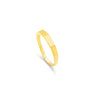 RHOMBUS BAND GOLD RING