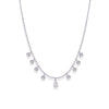 DROP BEADED DIAMOND NECKLACE