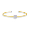 CUBIC STONED BANGLE DIAMOND BRACELET