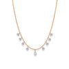DROP BEADED DIAMOND NECKLACE